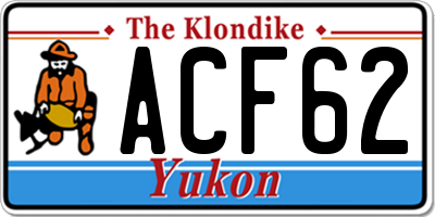 YT license plate ACF62
