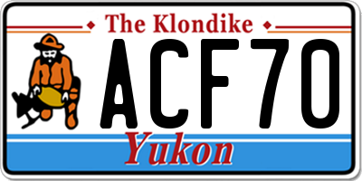 YT license plate ACF70