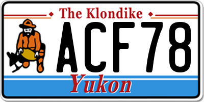 YT license plate ACF78