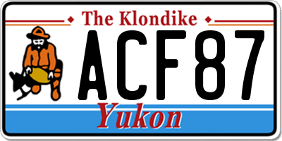 YT license plate ACF87