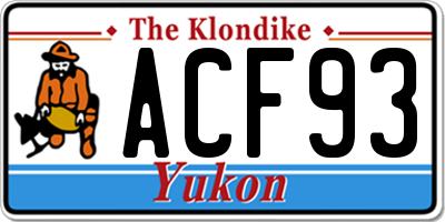 YT license plate ACF93