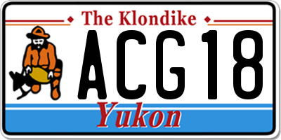 YT license plate ACG18