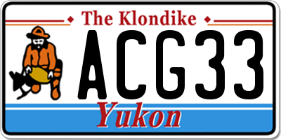 YT license plate ACG33