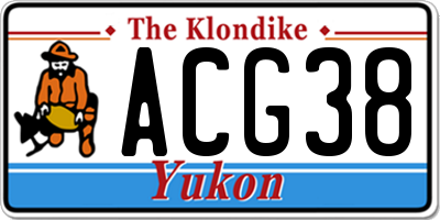 YT license plate ACG38