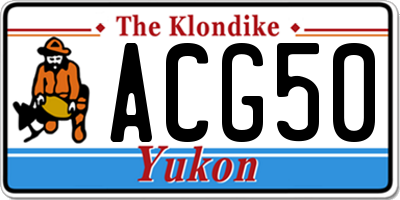 YT license plate ACG50