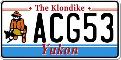 YT license plate ACG53