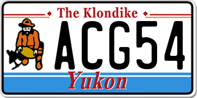 YT license plate ACG54