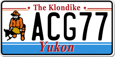 YT license plate ACG77