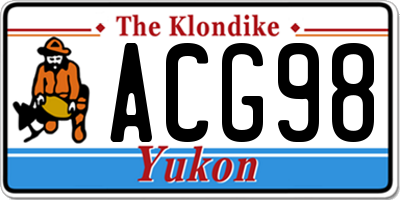 YT license plate ACG98