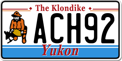 YT license plate ACH92