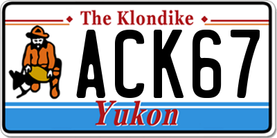 YT license plate ACK67