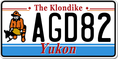 YT license plate AGD82