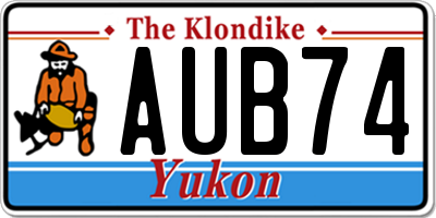 YT license plate AUB74