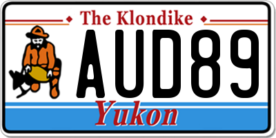 YT license plate AUD89
