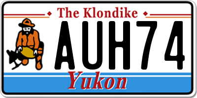 YT license plate AUH74