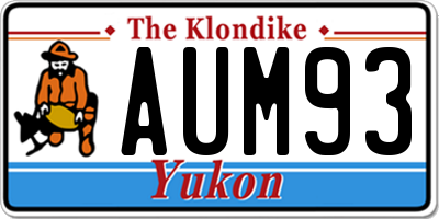 YT license plate AUM93