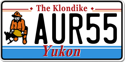 YT license plate AUR55