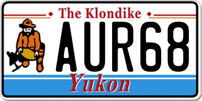 YT license plate AUR68