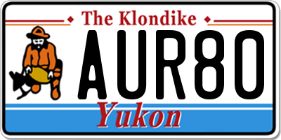 YT license plate AUR80