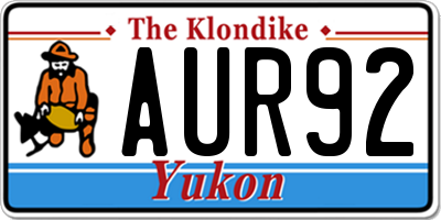 YT license plate AUR92