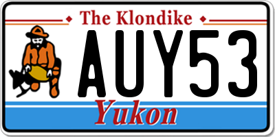 YT license plate AUY53