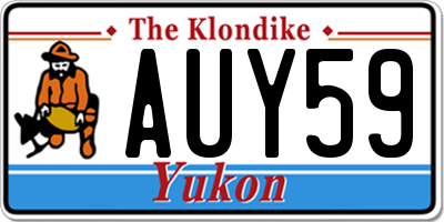 YT license plate AUY59