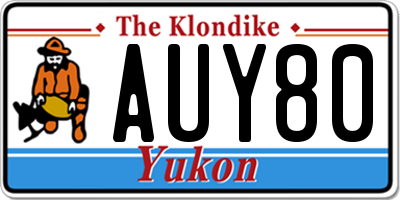 YT license plate AUY80