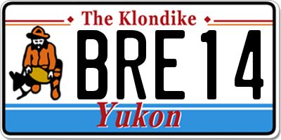 YT license plate BRE14