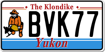 YT license plate BVK77
