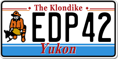 YT license plate EDP42
