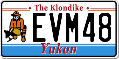 YT license plate EVM48