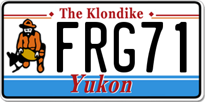 YT license plate FRG71
