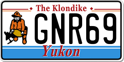 YT license plate GNR69