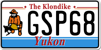 YT license plate GSP68