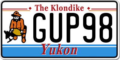 YT license plate GUP98
